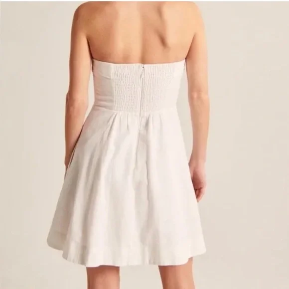 Abercrombie & Fitch Linen Cotton Blend Mini Dress - Picture 5 of 15